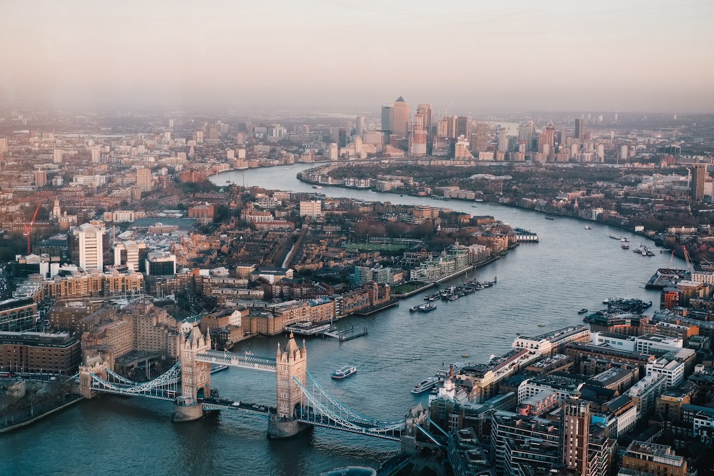 London skyline — study in the UK